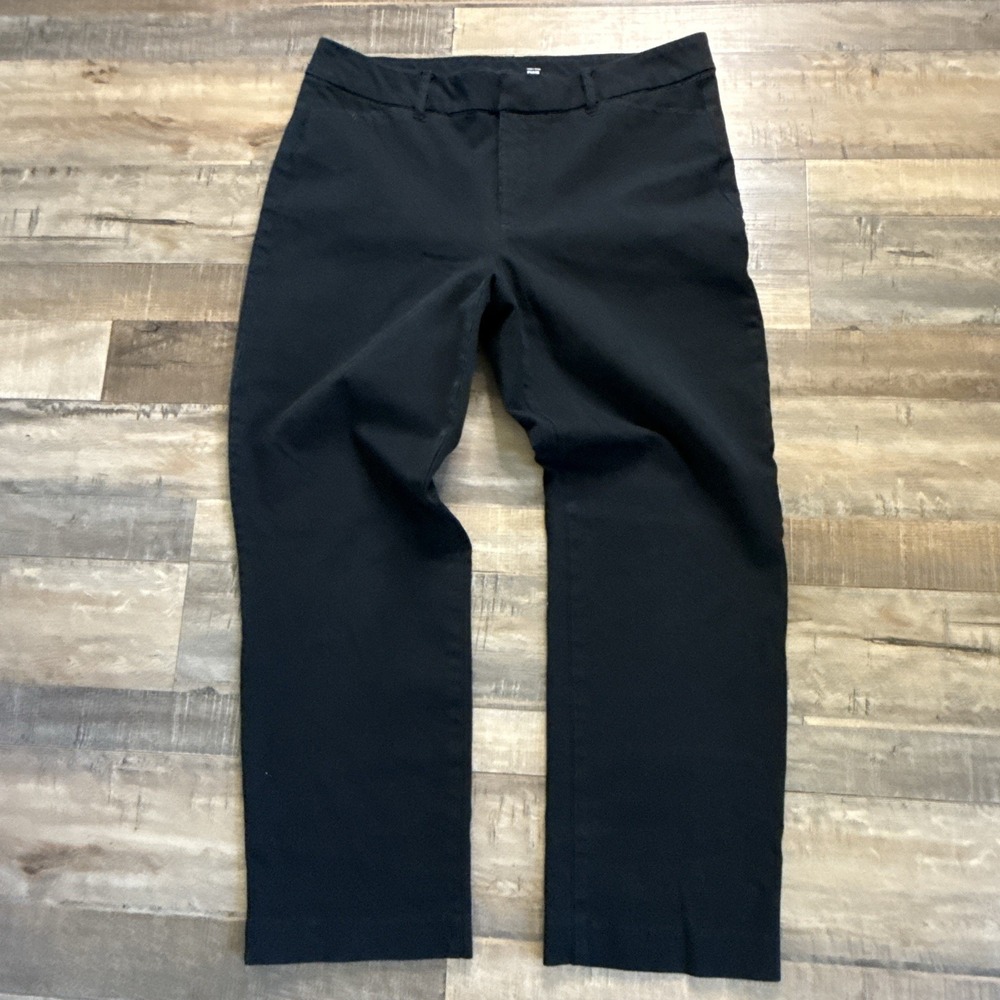 Old Navy High-waisted Pixie Straight Pants Sz 12 Black